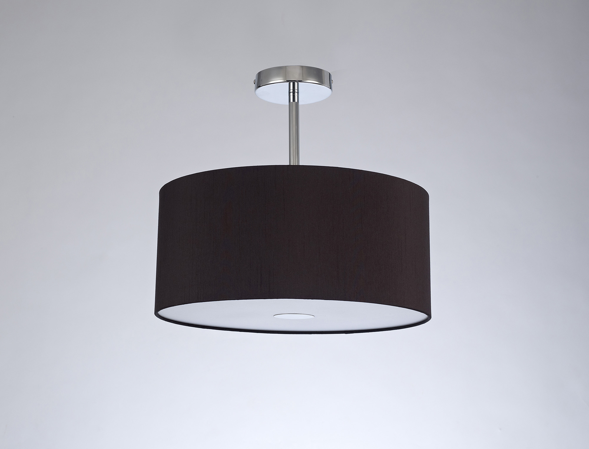 Baymont CH BL/GR Ceiling Lights Deco Semi Flush Fittings